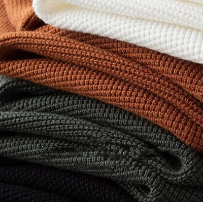 Textured Zip Polo