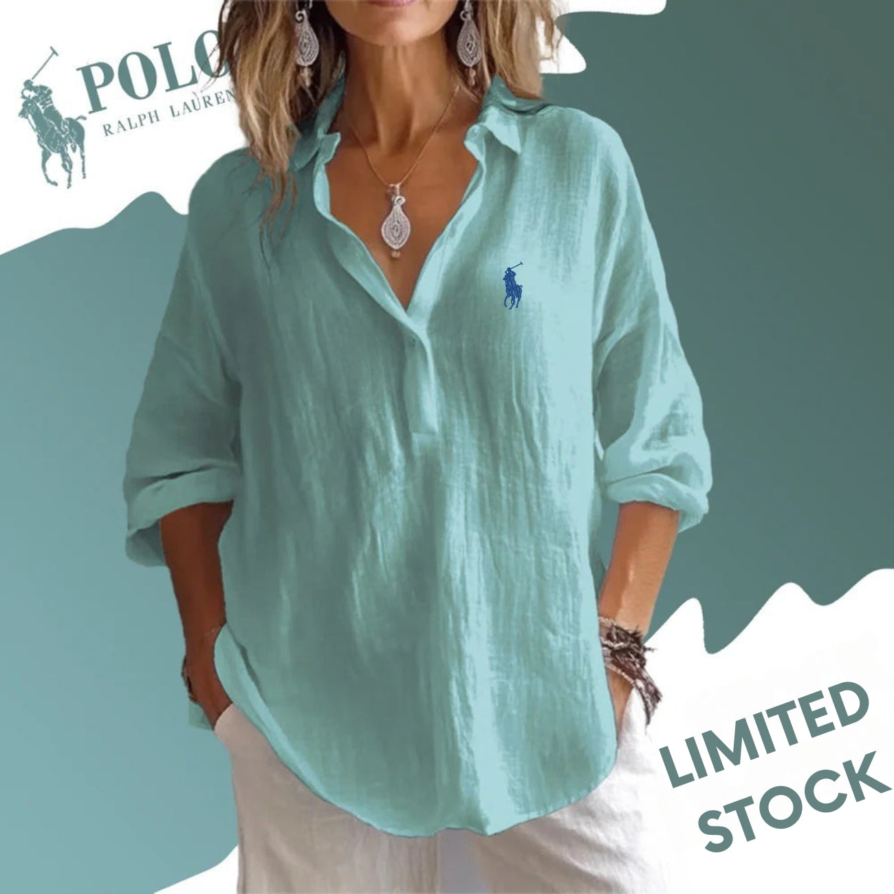 Women's Linen Shirt (Ralph Lauren) - CLEARANCE PRICE