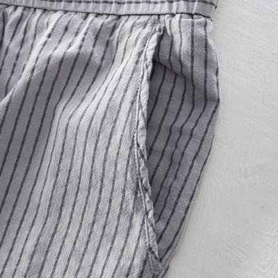 Emilio Pinstripe Cotton Trousers