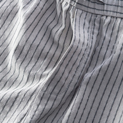 Emilio Pinstripe Cotton Trousers