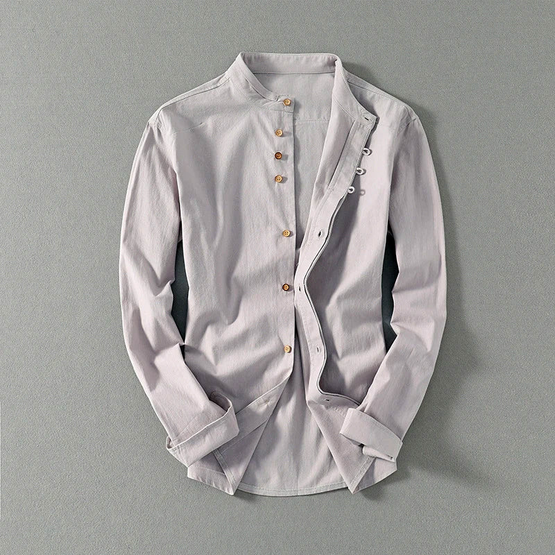 Kyoto Mandarin Linen Shirt