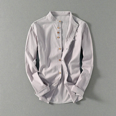 Kyoto Mandarin Linen Shirt