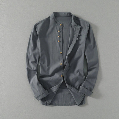 Kyoto Mandarin Linen Shirt