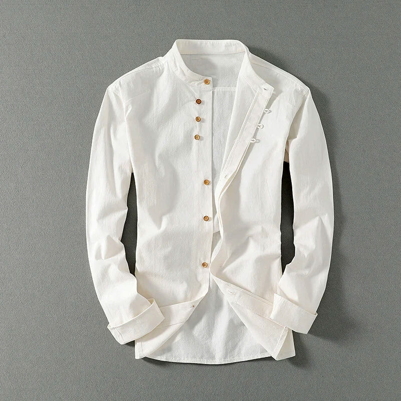 Kyoto Mandarin Linen Shirt