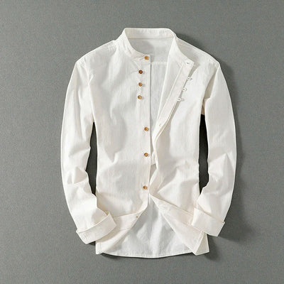 Kyoto Mandarin Linen Shirt