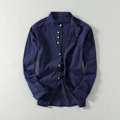 Kyoto Mandarin Linen Shirt