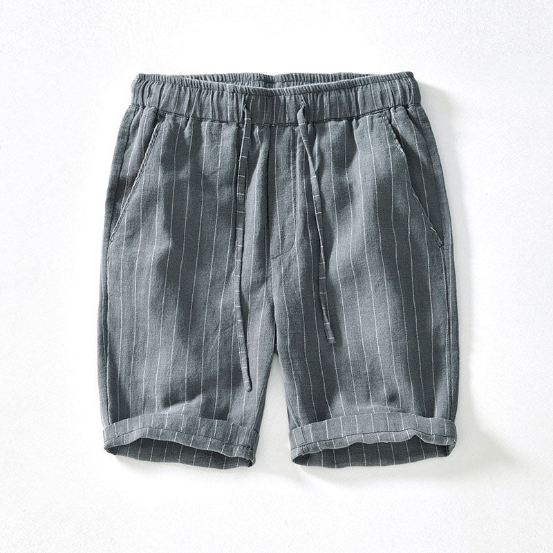 Amalfi Pinstripe Linen Shorts