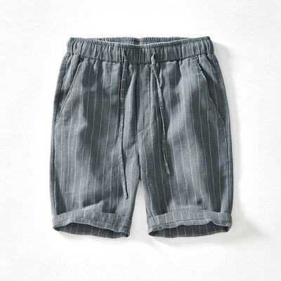 Amalfi Pinstripe Linen Shorts