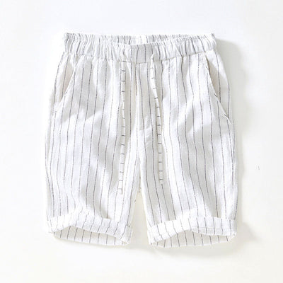 Amalfi Pinstripe Linen Shorts