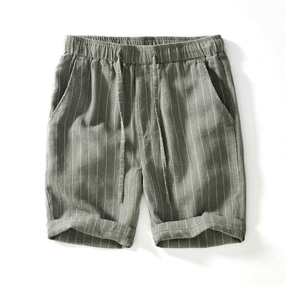 Amalfi Pinstripe Linen Shorts
