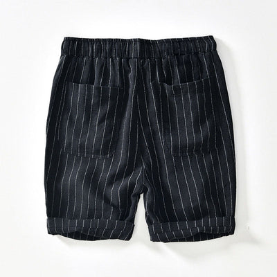 Amalfi Pinstripe Linen Shorts