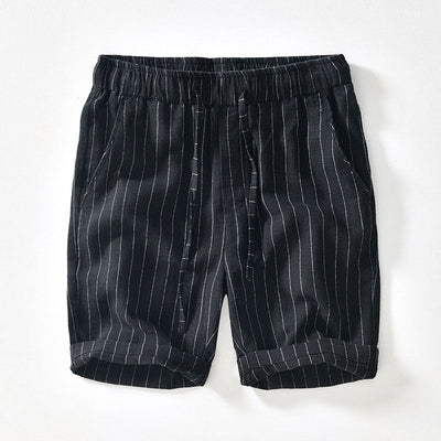 Amalfi Pinstripe Linen Shorts