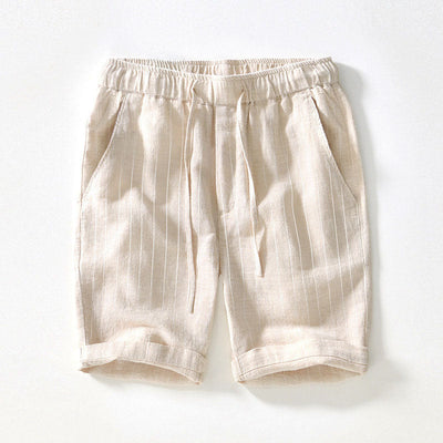 Amalfi Pinstripe Linen Shorts