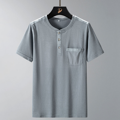 Alpine Waffle-Knit Henley