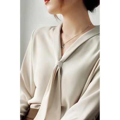 Amelie Tie-Neck Blouse