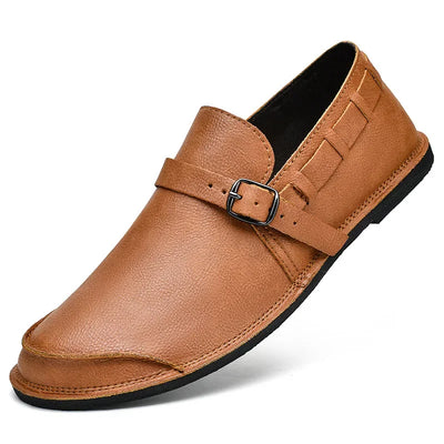 Massimo Burnished Monk Loafers
