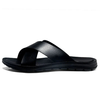 Villano Leather Slide Sandals