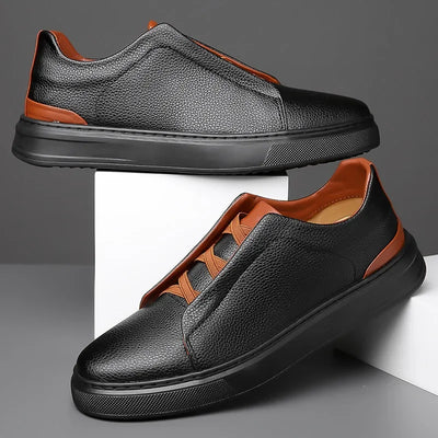 Crossover Leather Sneakers