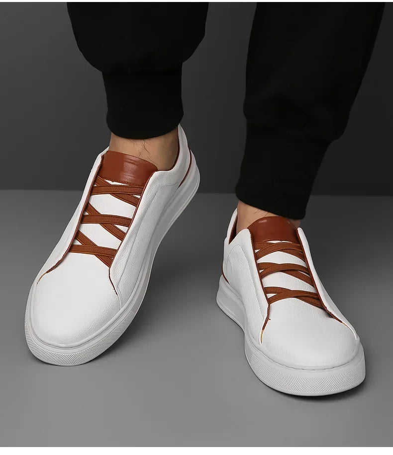 Crossover Leather Sneakers