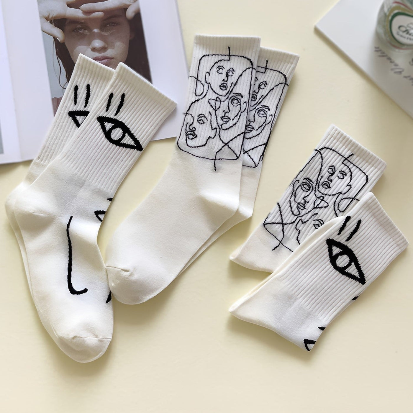 Atelier Line Art Socks