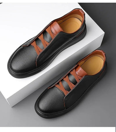 Crossover Leather Sneakers