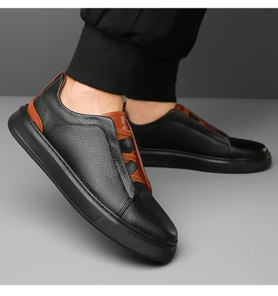 Crossover Leather Sneakers