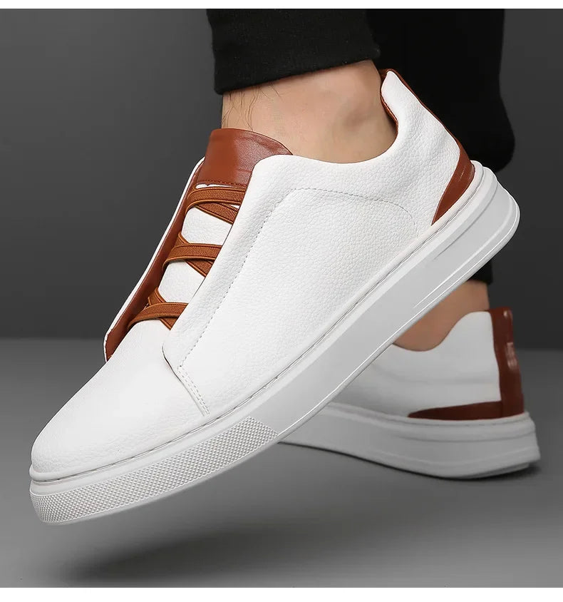 Crossover Leather Sneakers