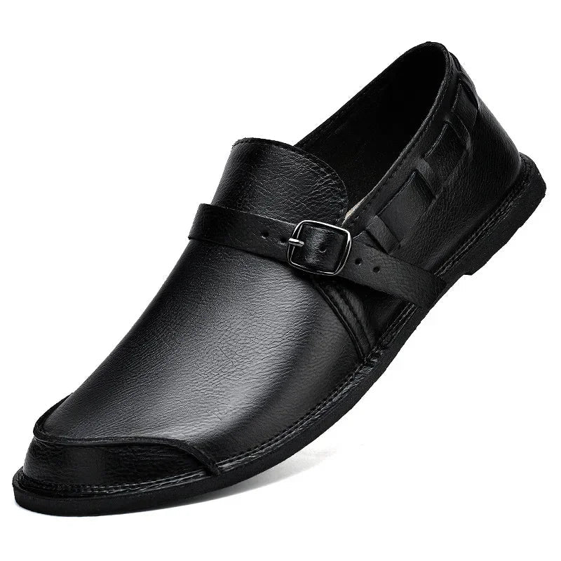 Massimo Burnished Monk Loafers