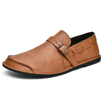 Massimo Burnished Monk Loafers