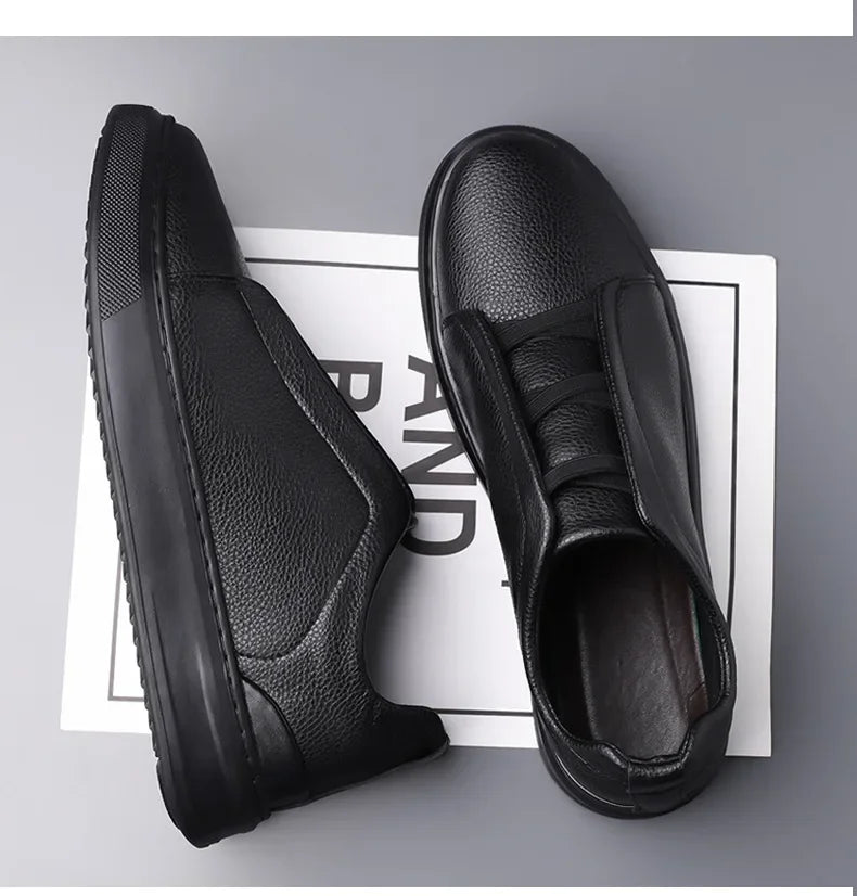 Crossover Leather Sneakers