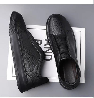 Crossover Leather Sneakers