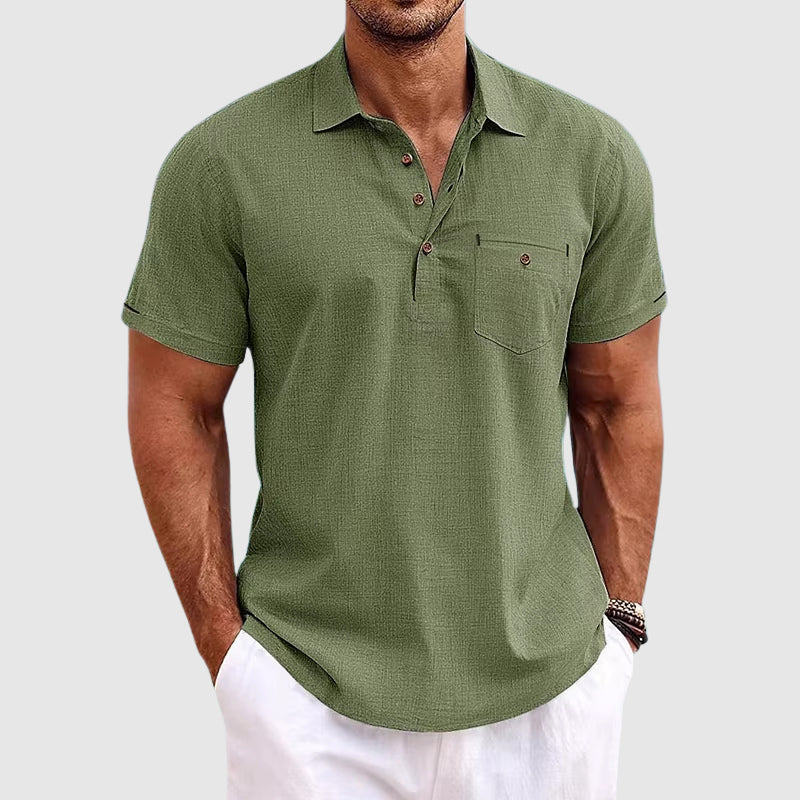 Salvatore Linen Polo