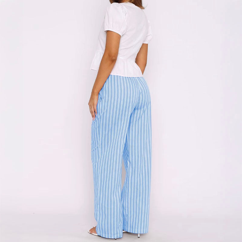 Riviera Striped Trousers