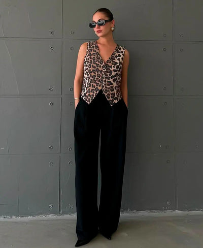Leopard Chic Vest